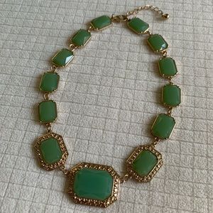 green beaded necklace